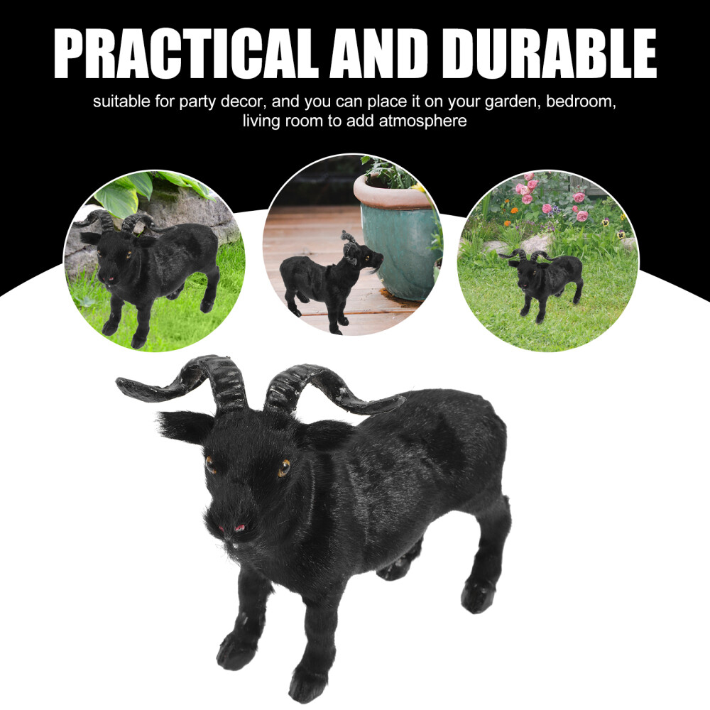 Goat Model Office Child Small Animal Figurines Mini Simulation