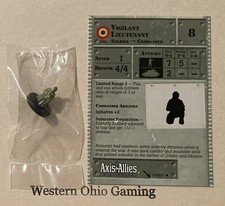 Axis  Allies Miniatures Vigilant Lieutenant 60/60 NEW A A Eastern Front Minis