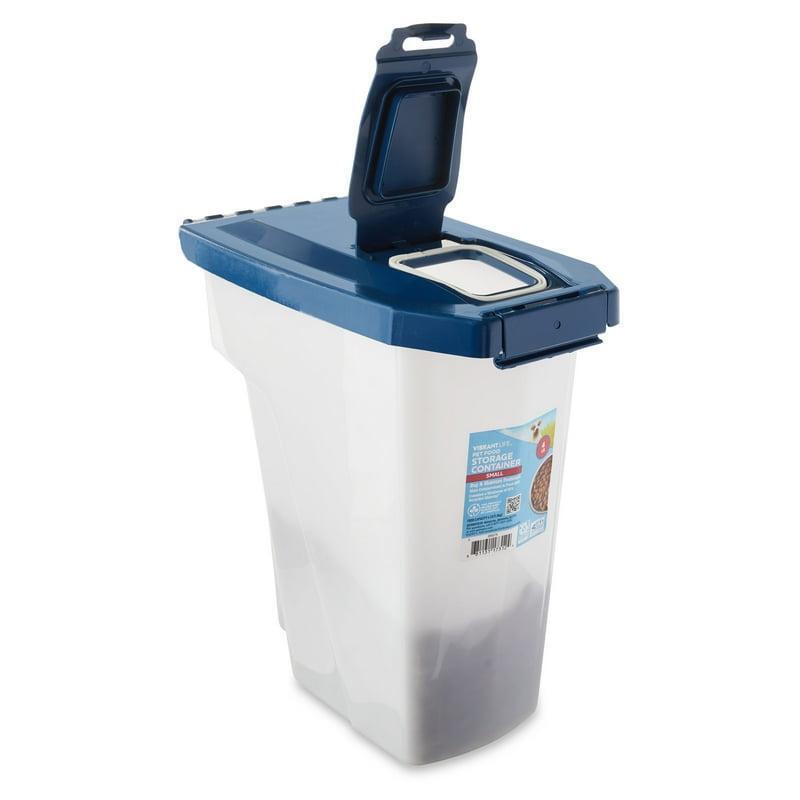 Dog Food Storage Container 50lb Extra-Large Lockable Lid W/ Wheels Bug Resistant