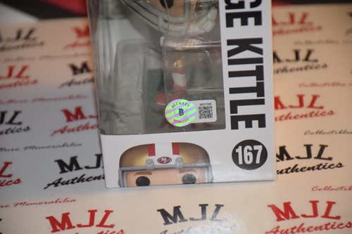 SF 49ERS GEORGE KITTLE FIRMATO AUTOGRAFATO FUNKO POP 167 CON BECKETT BAS COA A - Foto 3 di 9