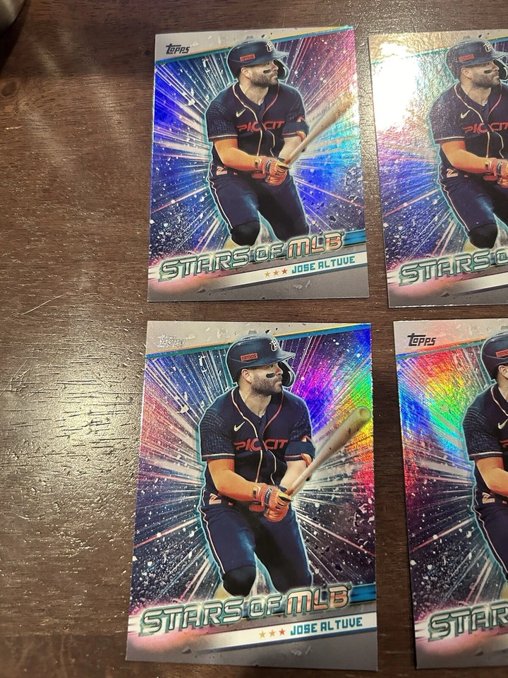 2024 Topps Series 2 - Stars of MLB #SMLB-40 Jose Altuve Astros - 5 cards - Image 3 of 4