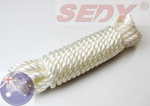3 Strand Reel 10mm x 150Mtr Genuine Polyethylene Silver Rope