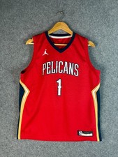 New Orleans Pelicans NBA Nike Dri Fit Swingman Jersey Mens Size XL Red Sports