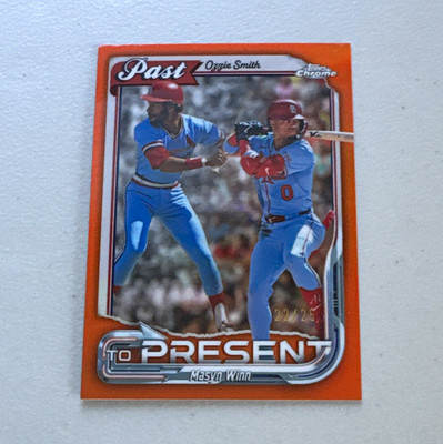 2026 Topps Chrome - Past to Present Ozzie Smith Maysn Winn #PTP-23 - Orange /25