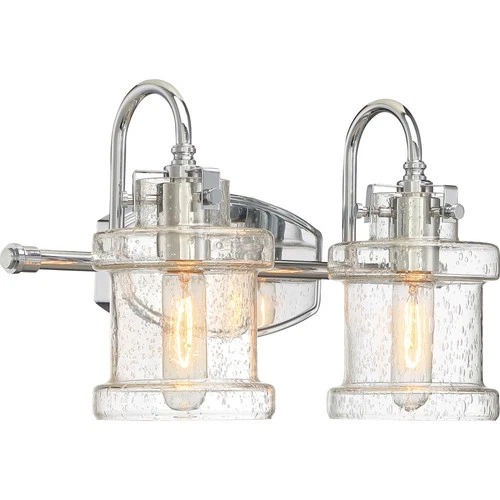 Quoizel DNY8602 Black Danbury 2-Light 16"W Bathroom Vanity Light - Picture 7 of 10