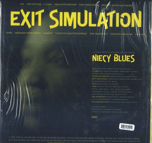 LP NIECY BLUES Exit Simulation KRANK240 Kranky US - Picture 1 of 1