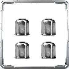 4 Pack Stainless Steel Lug Nuts Covers 14x1.5 For 19 Wheel Simulator 4 Pack Stainless Steel Lug Nuts Covers 14x1.5 For 19 Wheel Simulator