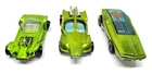 Hot Wheels Redline MANTIS,Beat-Nik, Whip Creamer. All Lime.