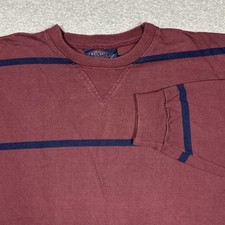 Vintage Kenneth Gordon Sweatshirt Men XL Colorblock Stripe USA Made Lightweight