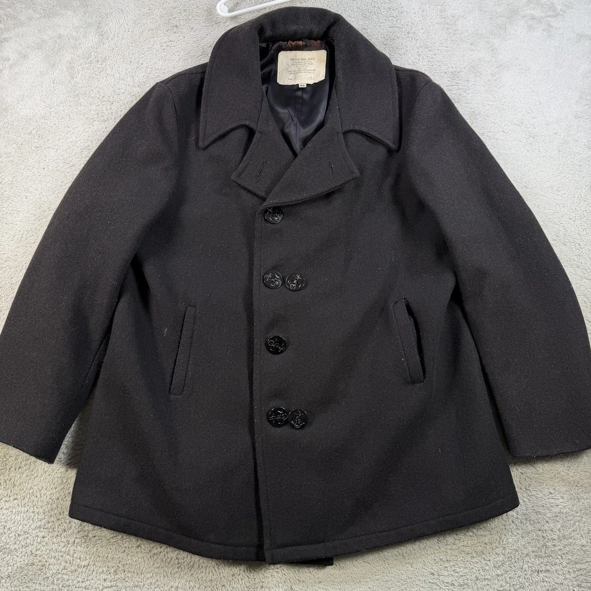 vintage navy pea coat products for sale | eBay