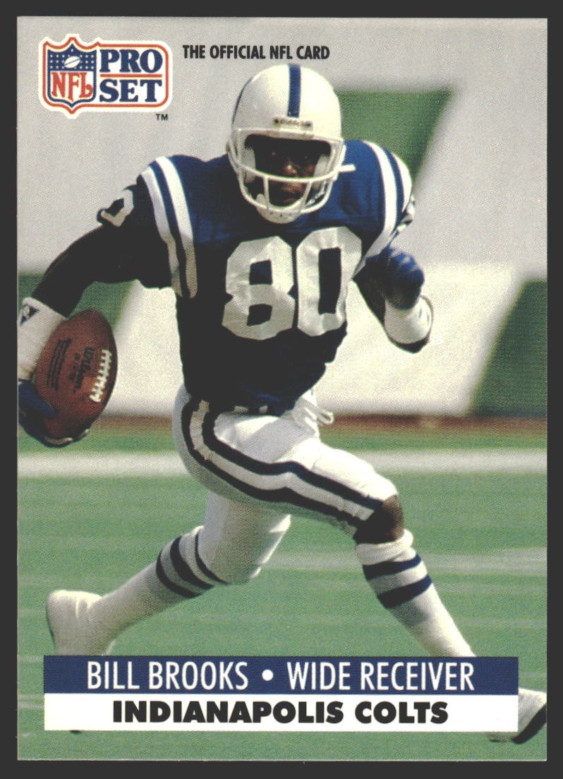 Bill Brooks #174 1991 Pro Set FACT Mobil Indianapolis Colts