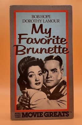 My Favorite Brunette VHS 1947, 1980s Bob Hope **Buy 2 Get 1 Free**