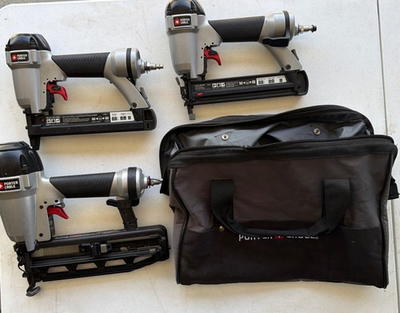 #ad #ad Porter Cable Pneumatic Trim Nailer Set With Carry Bag $275.00