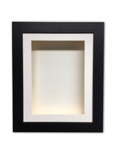 Shadow Box Frame 4 Inch Extra Deep 3D Display Case White Mount Keepsake UK