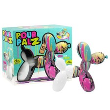 Pour Palz Diy Paint Pouring Kit 1 Xl Balloon Dog 4 Acrylic Pour Paints Mixing