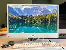 Dell Inspiron 24 White All-in-One Desktop PC Computer Keyboard