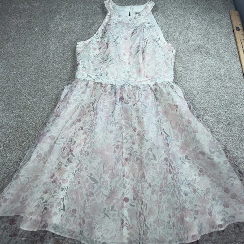 LC Lauren Conrad Disney Cinderella Floral Halter D