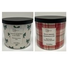 Holiday Candles Decorated And Lovely Scents Set Of 2 New