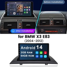 Car Stereo Apple CarPlay For BMW X3 E83 2004-2012 Android 14 Radio GPS WiFi RDS