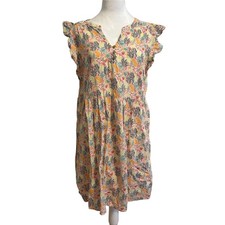 Loft paradise ruffle large summer dress whimsy casual cruise vacation