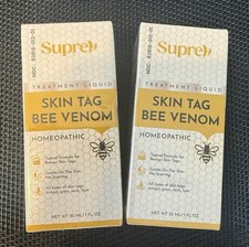  2x SupreH Bee Venom Wart Skin Tag Remover 30ML Exp 11/28 FREE FAST SHIPPING
