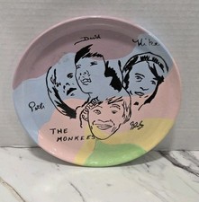 The Monkees Band Ceramic Plate Peter Mickey Davey Mike Music Pop