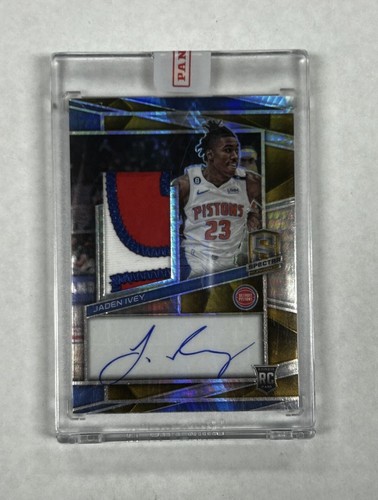 2022-23 Panini Spectra Jaden Ivey RC Patch Auto Gold 01/10