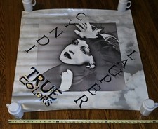 VTG Cyndi Lauper True Colors CD/RECORD STORE PROMO POSTER 1986 ORIGINAL * 36x36