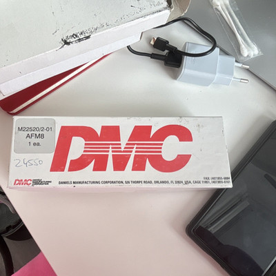 DMC AFM8 Crimpzange M22520/2-01, nicht isoliert, blau, 1 Stück
