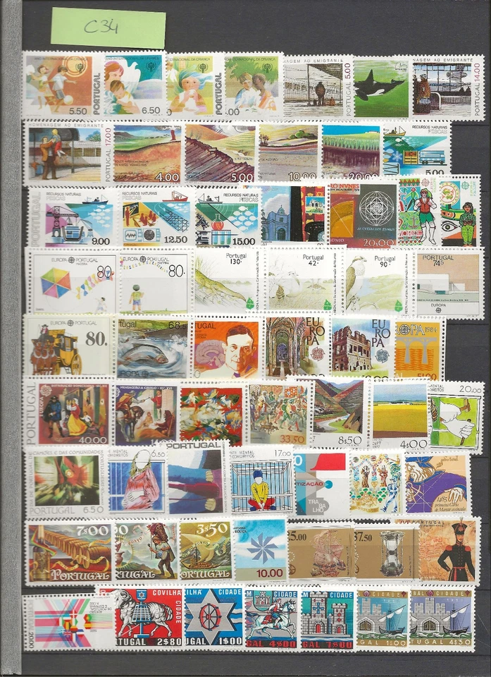 PORTUGAL- COLLECTION TIMBRES NEUFS **/MNH ANNEES 1950 à 1990 - Immagine 4 di 4