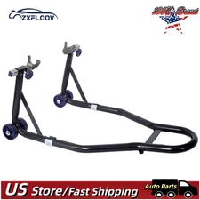 Motorcycle Stand 1000LB - Sport Bike Front/Rear Lift Swingarm Paddock Black U