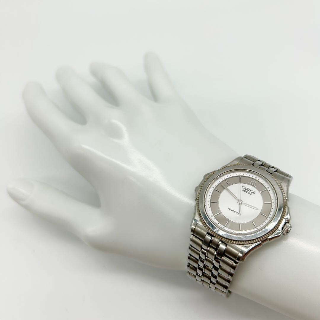 時計 Seiko credor kinetic 18kt/ss Yahoo!オークション -「credor (キネティック)」(クレドール
