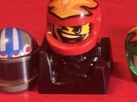 Lego Racers Helmet, Base & Head Lot From 4583, 4582, 4588, 8350 & 8389.