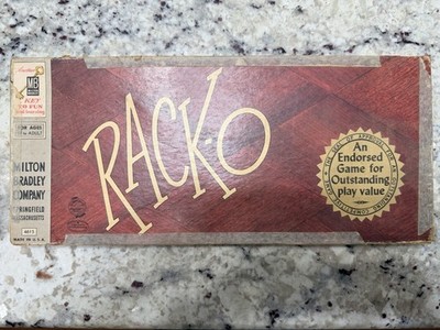 Vintage Rack-O Game   Milton Bradley   Complete   Original Box   1940s/1950s USA