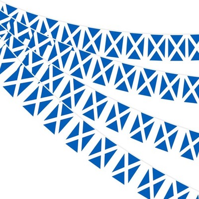 AhfuLife Schottische Flagge Wimpel 30 Stück Fahnen für 20 x 28 cm - 12m, 2 Packungen