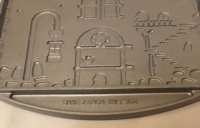 Vintage John Wright Cast Iron Gingerbread House Mold