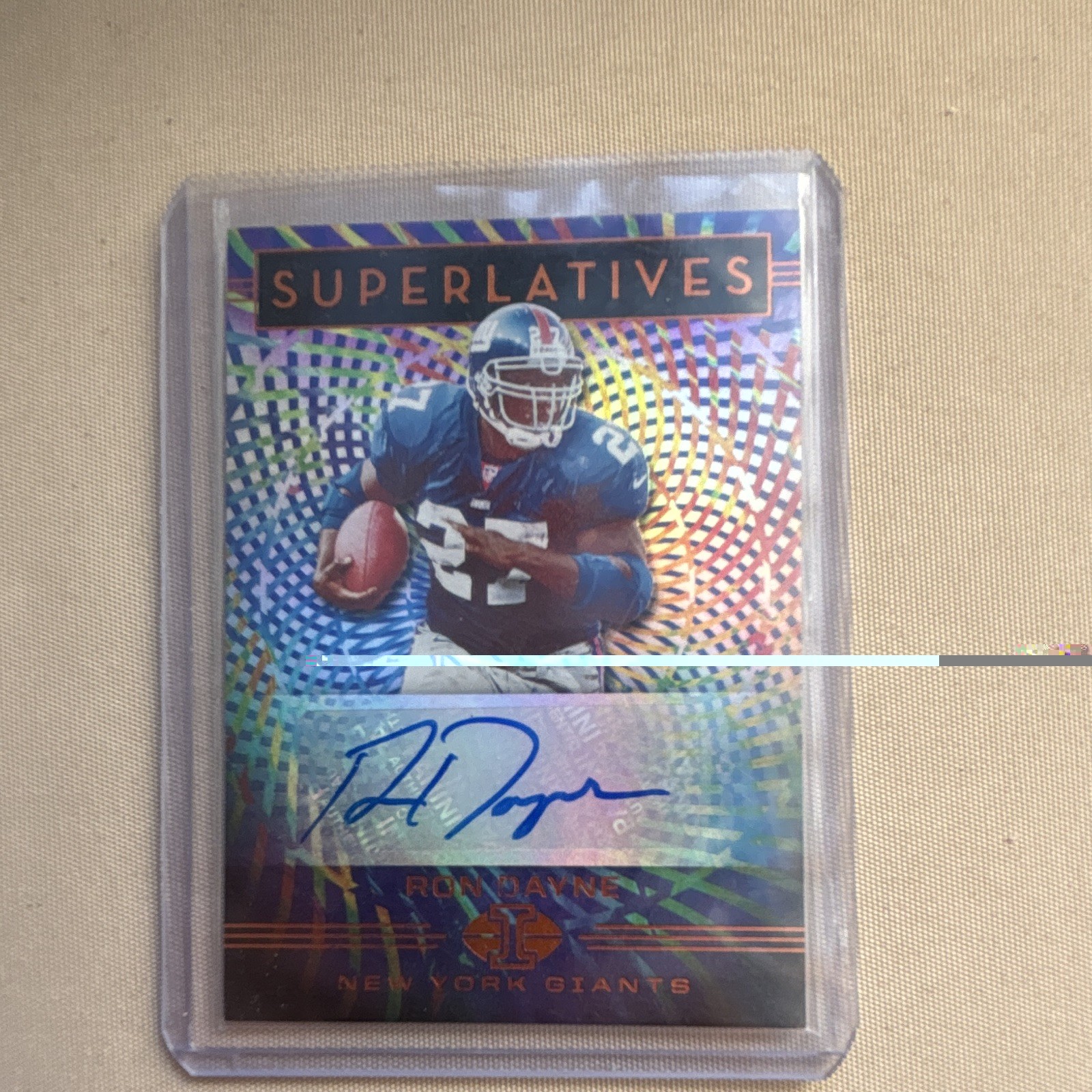 2020 Panini Illusions Football - Superlatives Ron Dayne #SU30 (AU) Giants