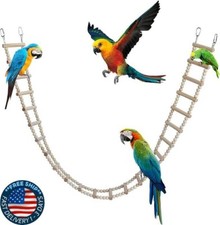 Puente de escalera de madera para p jaros juguetes de escalera para escalar.2024