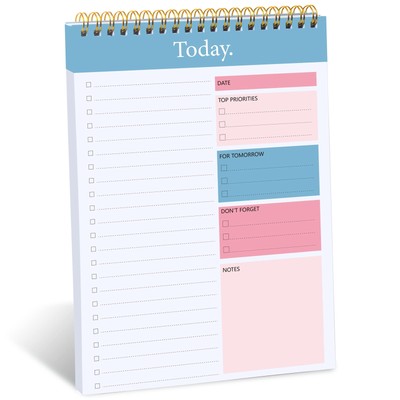 To Do List Notepad - Daily Planner Notepad Undated 52 Sheets Tear Off, 6.5'' x...