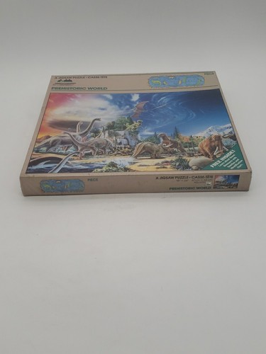 SEALED Prehistoric World Jigsaw Puzzle American Pub 500 Piece No. 6090 18”x24” - Picture 5 of 6