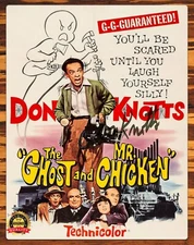The Ghost and Mr. Chicken' - 1966 - Signed - Reprint - Metal Sign 11 x 14