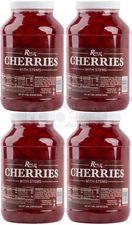 4 CASE 1 Gallon Maraschino Cherries with Stem Case Ice Cream Topping Cocktail