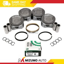 Pistons w/ Rings fit 05-15 Toyota Tacoma 2.7L DOHC 2TRFE