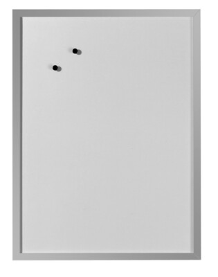 herlitz Magnettafel (B)600 x (H)800 mm aus Metall weiß