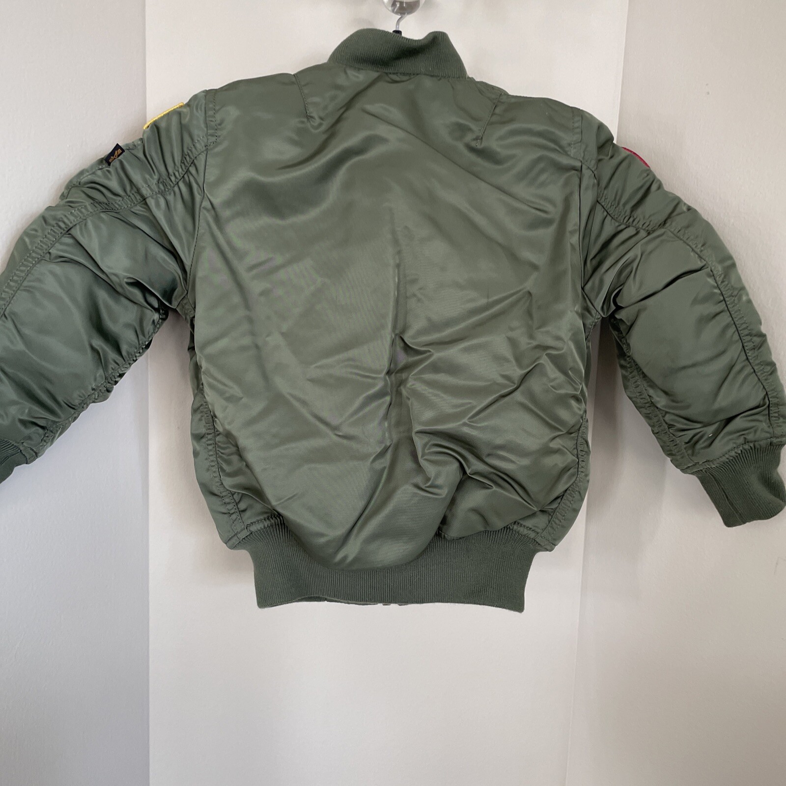 Alpha Industries Jacket Sage Green Youth Size 4T MA-1 Bomber Patches NEW |  eBay