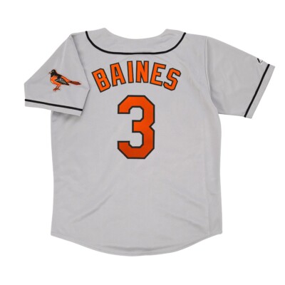 Harold Baines Baltimore Orioles 1995 Road Men's Grey Jersey w/ Team Patch