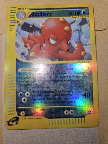 Octillery Reverse Holo / Shiny Pokemon TCG Card 26/147 Aquapolis Moderate Play - Picture 1 of 5