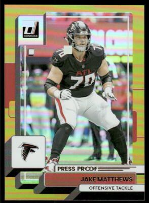 2022 Donruss #226 Jake Matthews Premium Press Proof