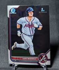 Luke Waddell 1st 2022 Bowman Chrome Prospect Rookie Card #BCP-48 Atlanta Braves