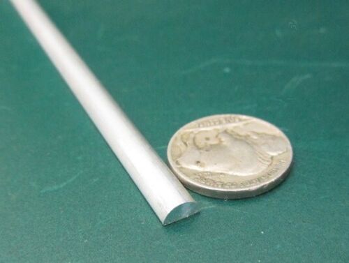 Aluminium Halbrundstange (0,250") 1/4" Durchmesser, x 3 Fuß Länge, 4 Einheiten, 12 Fuß Gesamt - Bild 3 von 12